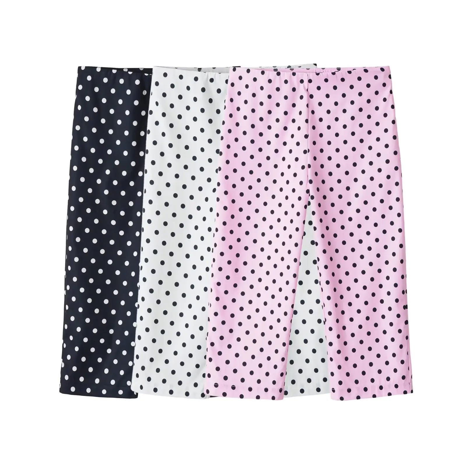 Pantalon Capri taille Mi-Haute à pois