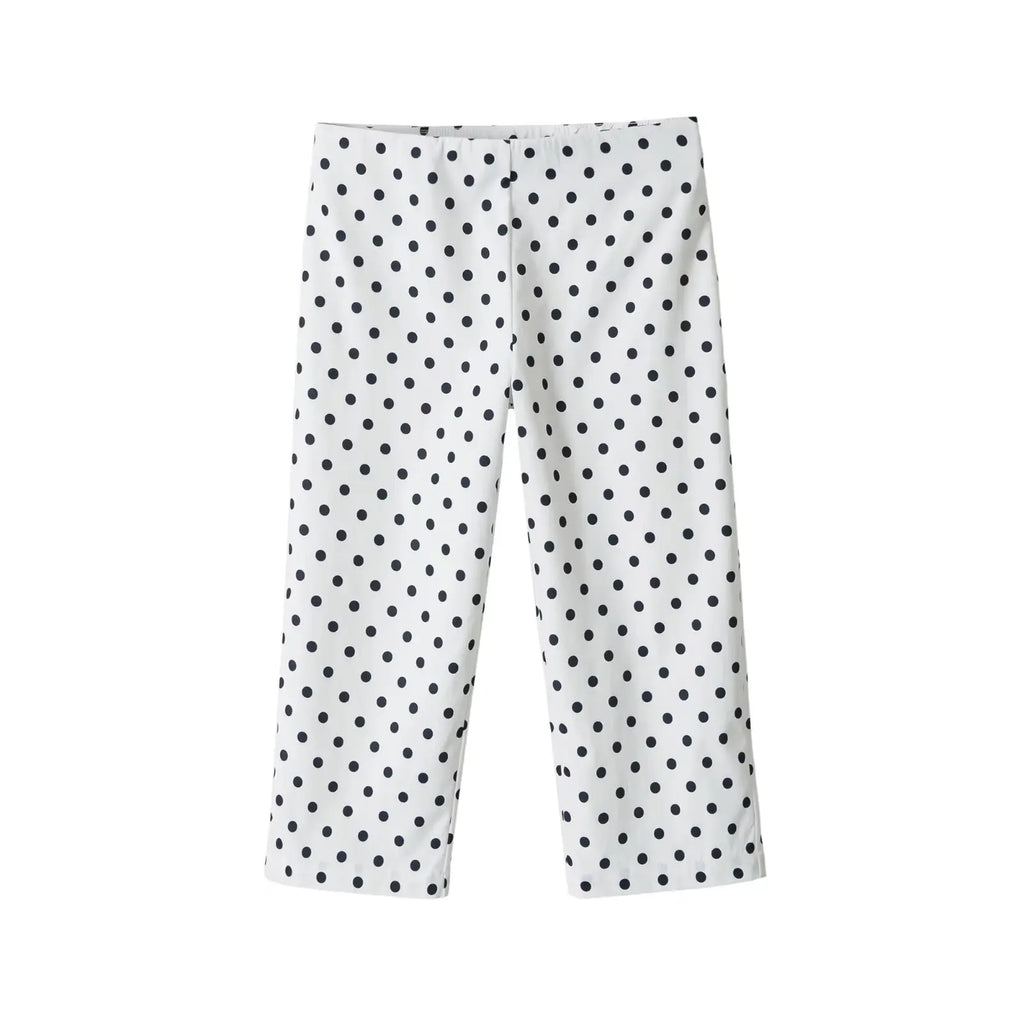 Pantalon Capri taille Mi-Haute à pois